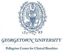 Georgetown University Center for Clinical Bioethics logo white