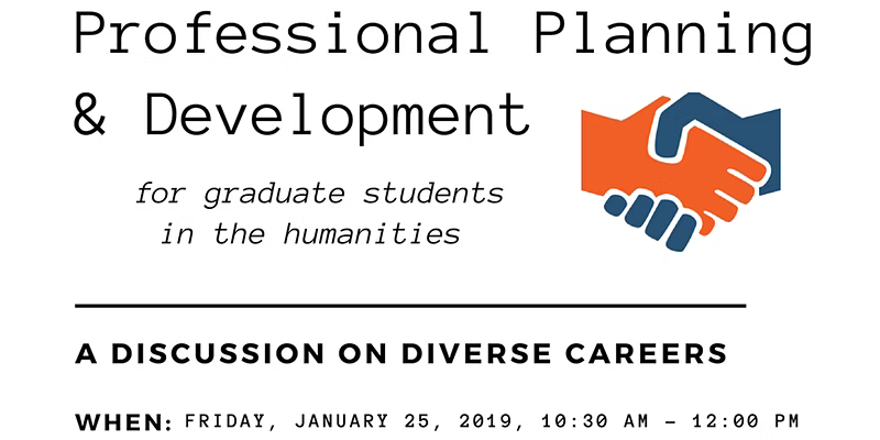Discussion on Diverse Careers. Professional Planning and Development for Graduate Students in the Humanities event banner