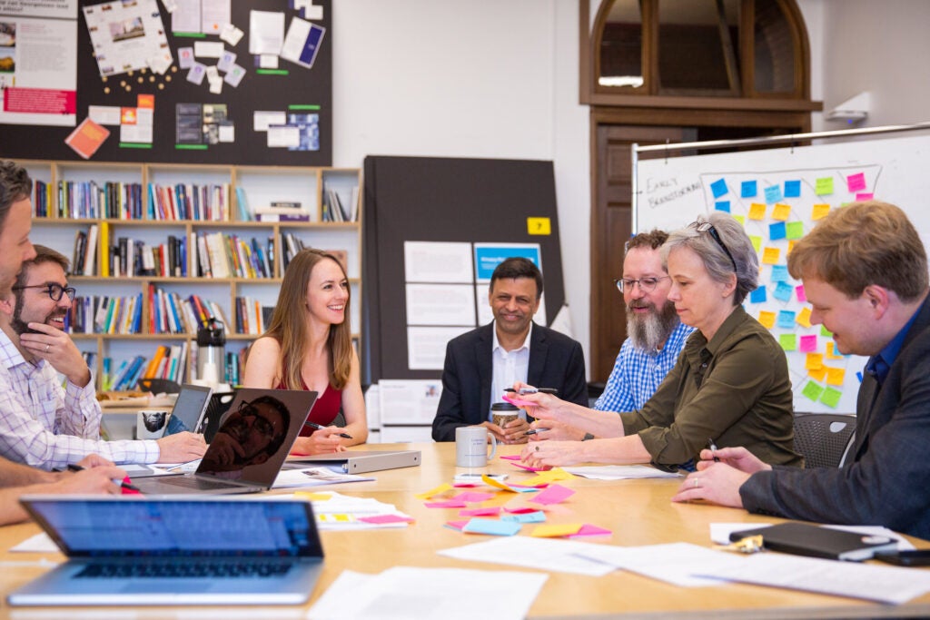 Memebers of the Ethics Lab and Georgetown’s Department of Computer Science engage in ideation process to find innovative solutions to complex issues at the intersection of technology, ethics, and governance.