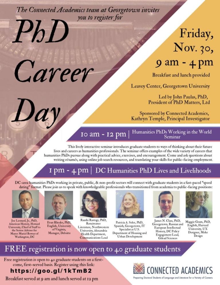 PhD Career Day poster