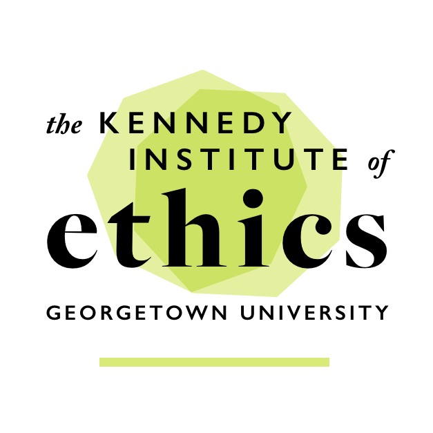 Georgetown University Kennedy Institute of Ethics logo white